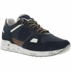 Cetti Baskets basses en cuir nubuck for Baskets mode Couleur Bleu marine