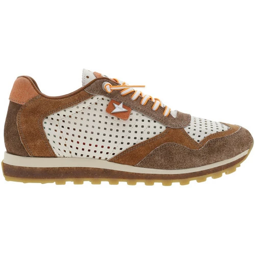 Cetti Baskets cuir basses for Baskets mode Couleur Écru – Image 2