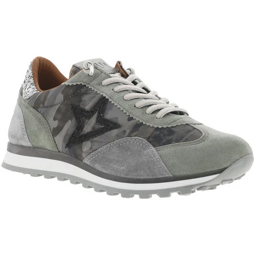 Cetti Baskets basses en partie en cuir nubuck for Baskets mode Couleur Camouflage kaki