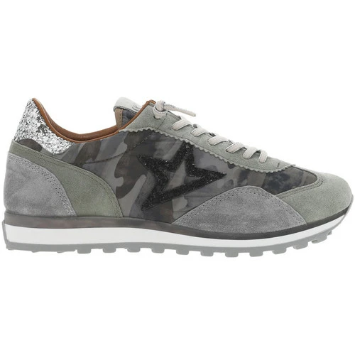 Cetti Baskets basses en partie en cuir nubuck for Baskets mode Couleur Camouflage kaki – Image 2