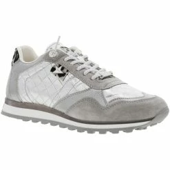 Cetti Baskets basses for Baskets mode Couleur Argent