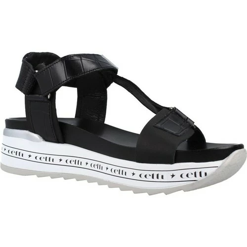 Cetti SANDALE 1263 NOIR ANIMAL PRINT for Sandales et Nu-pieds Couleur Noir – Image 3