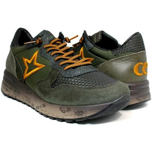 Cetti C-1301 KAKI AMARILLO for Baskets mode Couleur Vert – Image 3